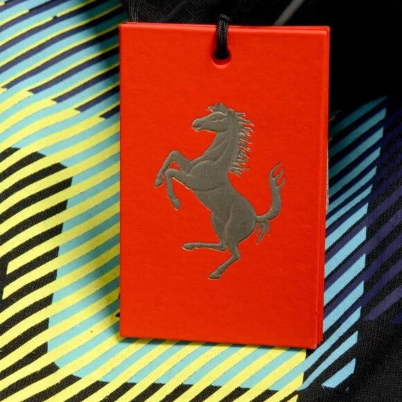 Scuderia Ferrari Men's "Fluid" Multi-Color Hooded Sweatshirt Sweater Hoodie - Picture 7 of 7